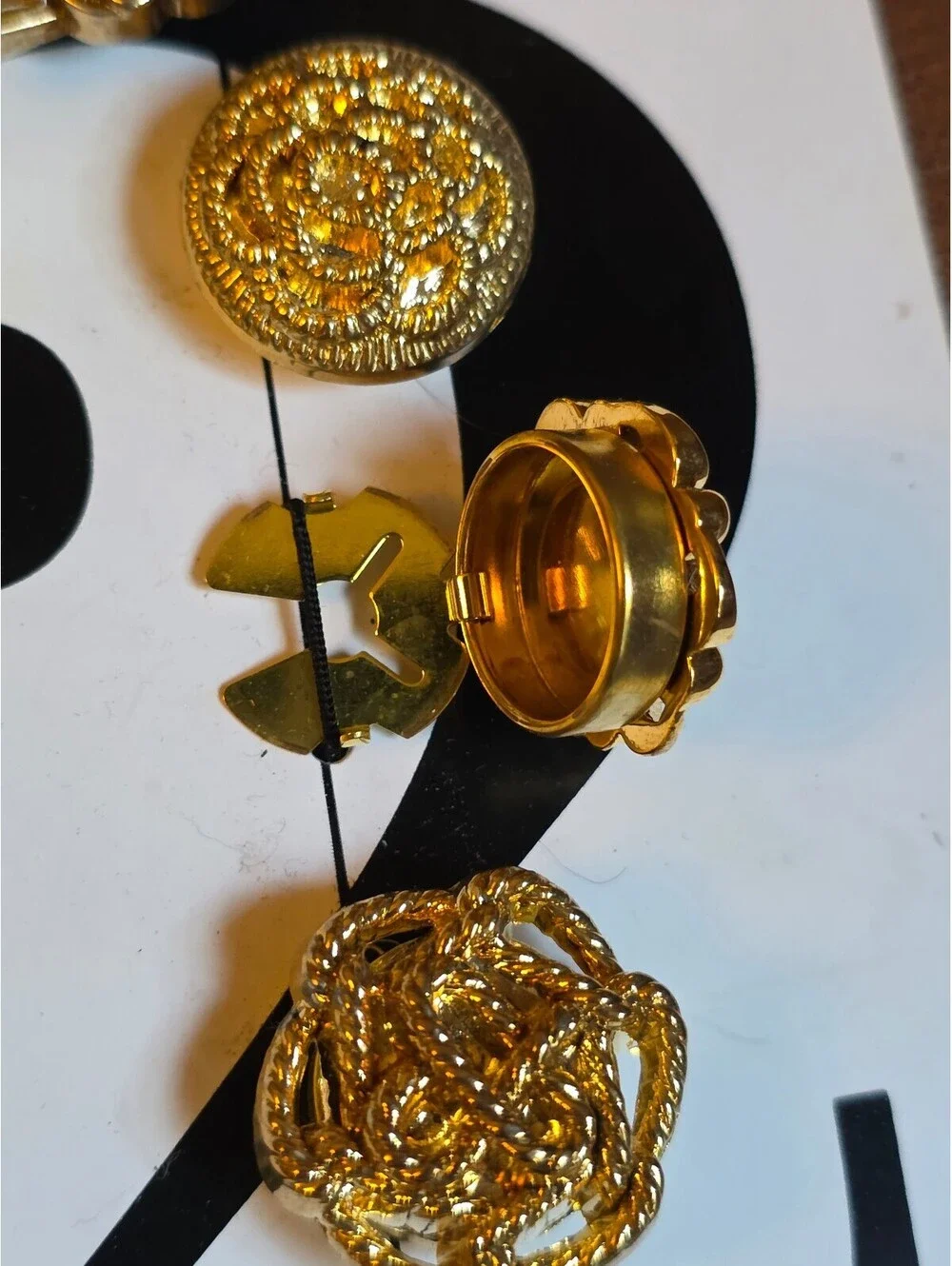 Vintage NONY New York Button Covers Set-6  Bold fancy Statement